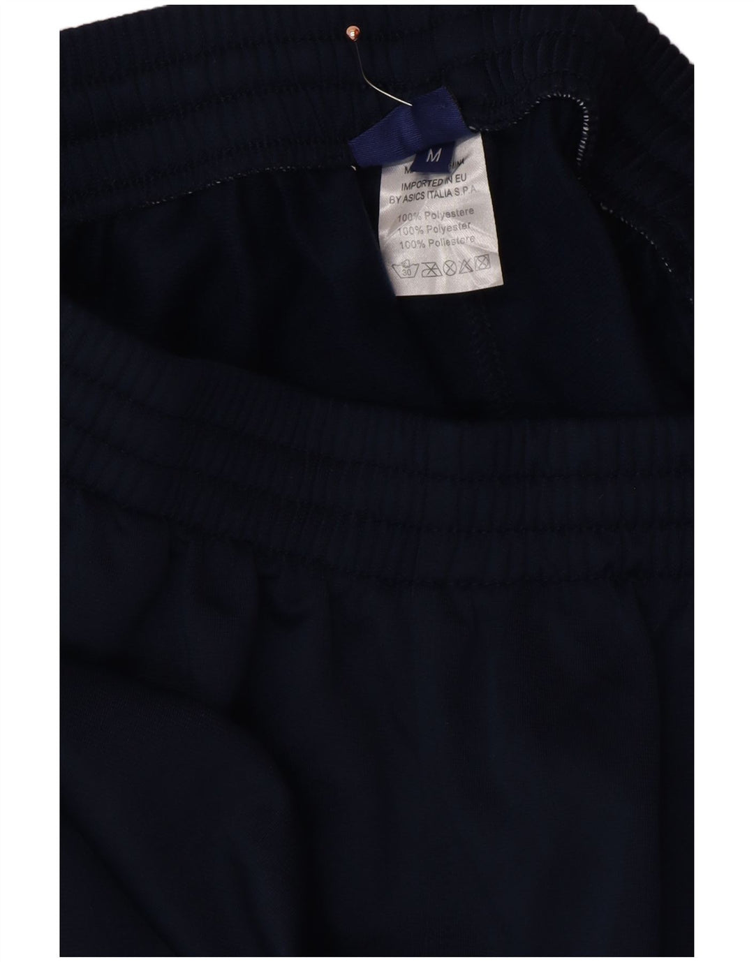 Pantaloni da tuta ASICS da uomo in poliestere color block medio blu navy