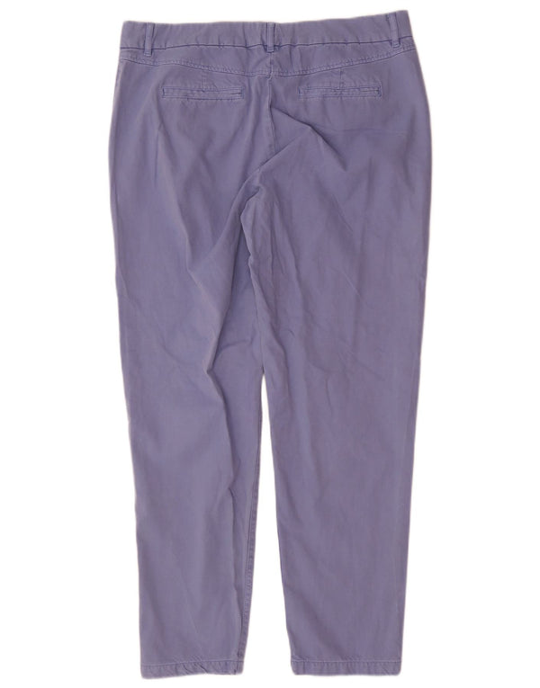 Pantaloni chino slim da donna Marks & Spencer UK 14 Large W34 L29 Cotone blu