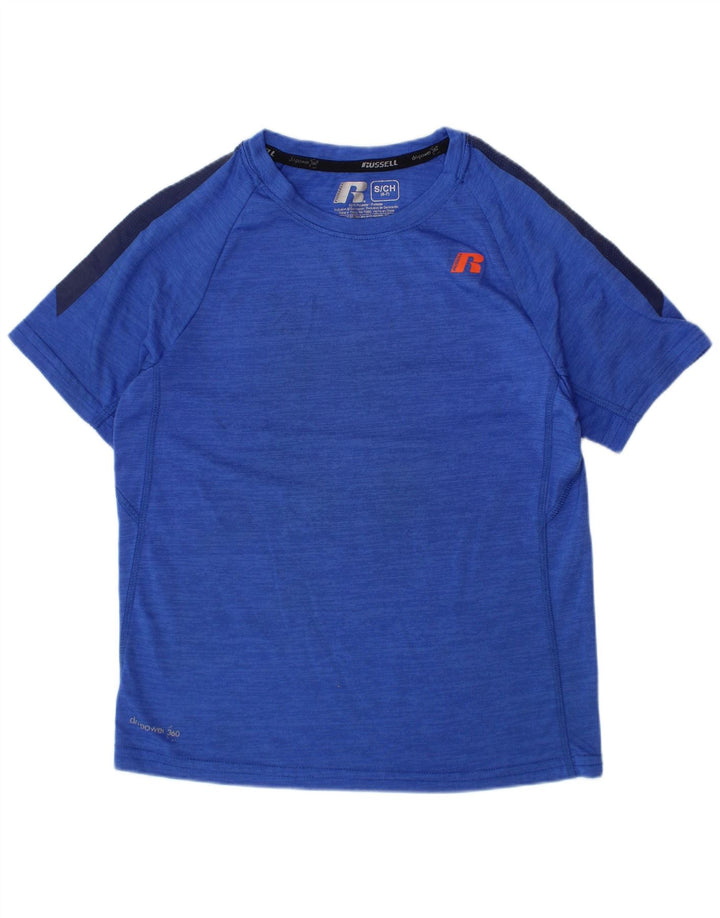 Maglietta da ragazzo Dri-Power Russell Athletic, 6-7 anni, piccola, blu