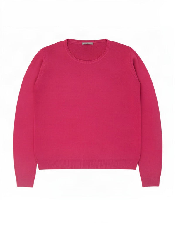 Maglione maglione girocollo oversize da donna Marks & Spencer UK 16 grande rosa