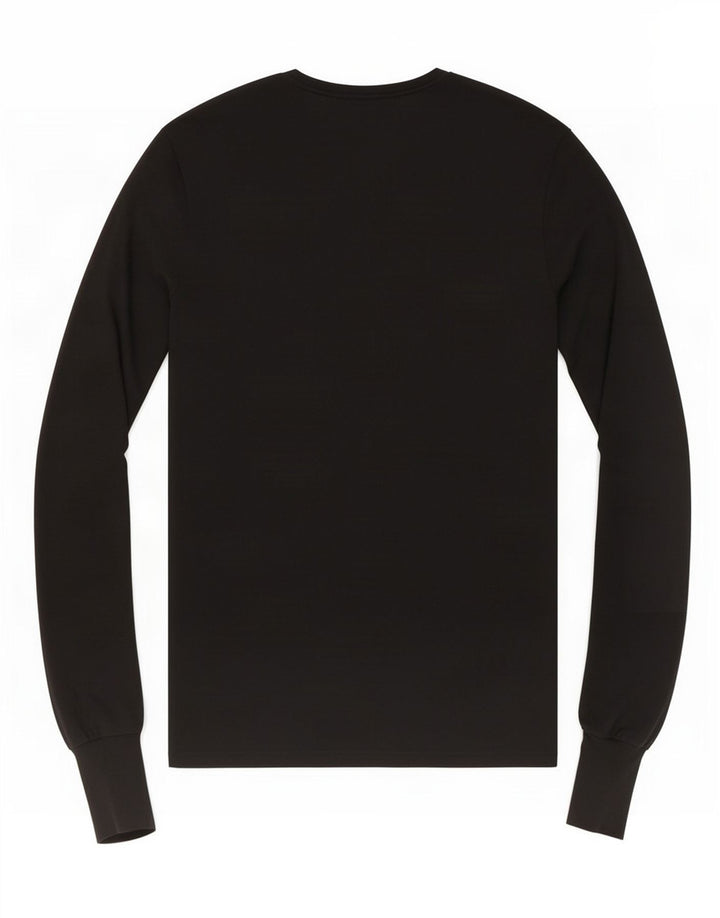 Camicetta a maniche lunghe da donna Zara UK 12 poliestere nero medio