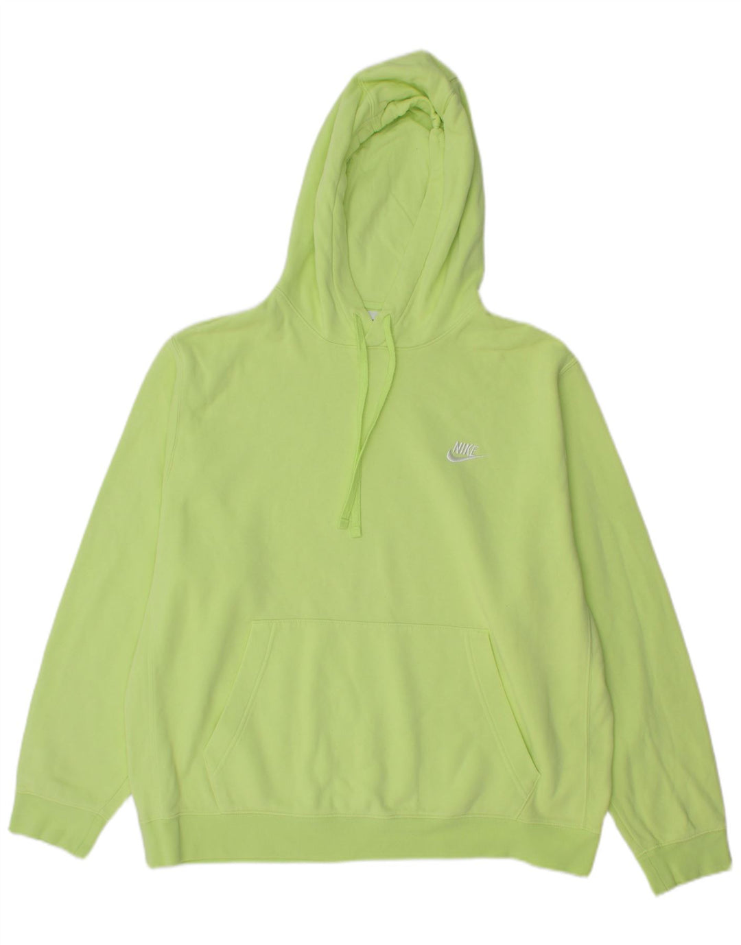 Felpa con cappuccio da uomo Nike Large in cotone verde