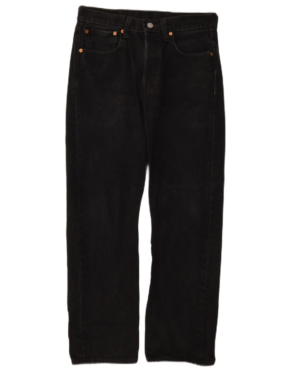 Levi's Uomo 501 Jeans dritti W31 L30 Cotone Nero