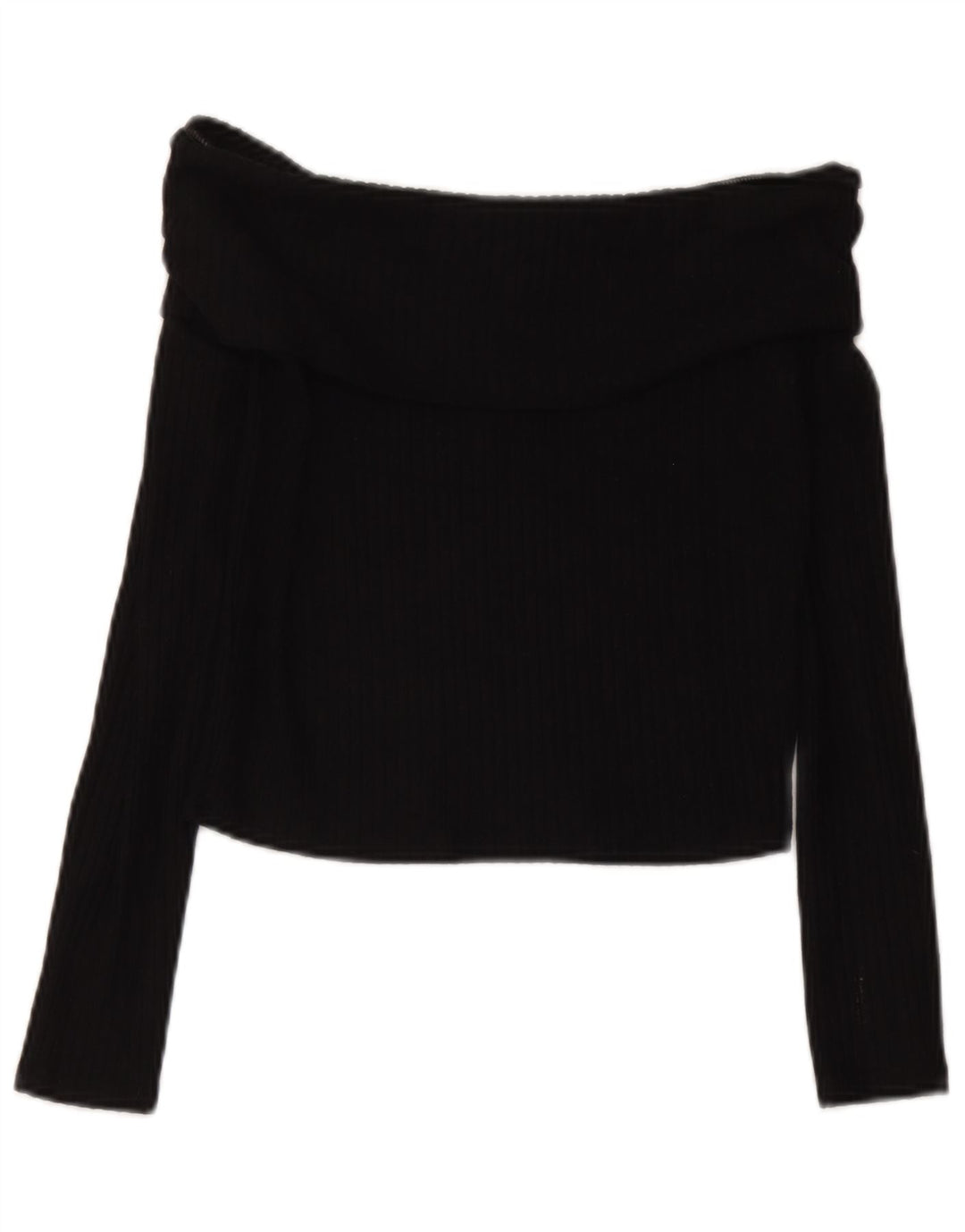 Top corto per ragazze Marks & Spencer con spalle scoperte 13-14 anni in viscosa nera