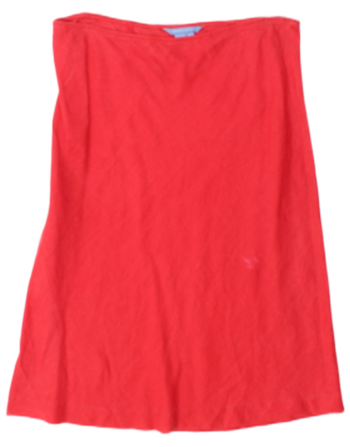 Gonna a trapezio da donna Zara media W28 rosso ramiè