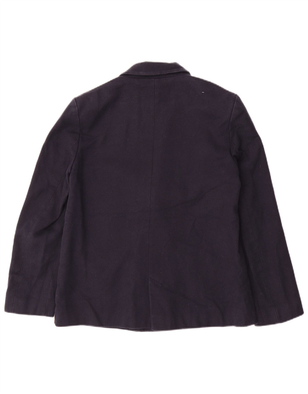 Giacca blazer doppiopetto da donna ZARA UK 10 piccola in cotone blu navy