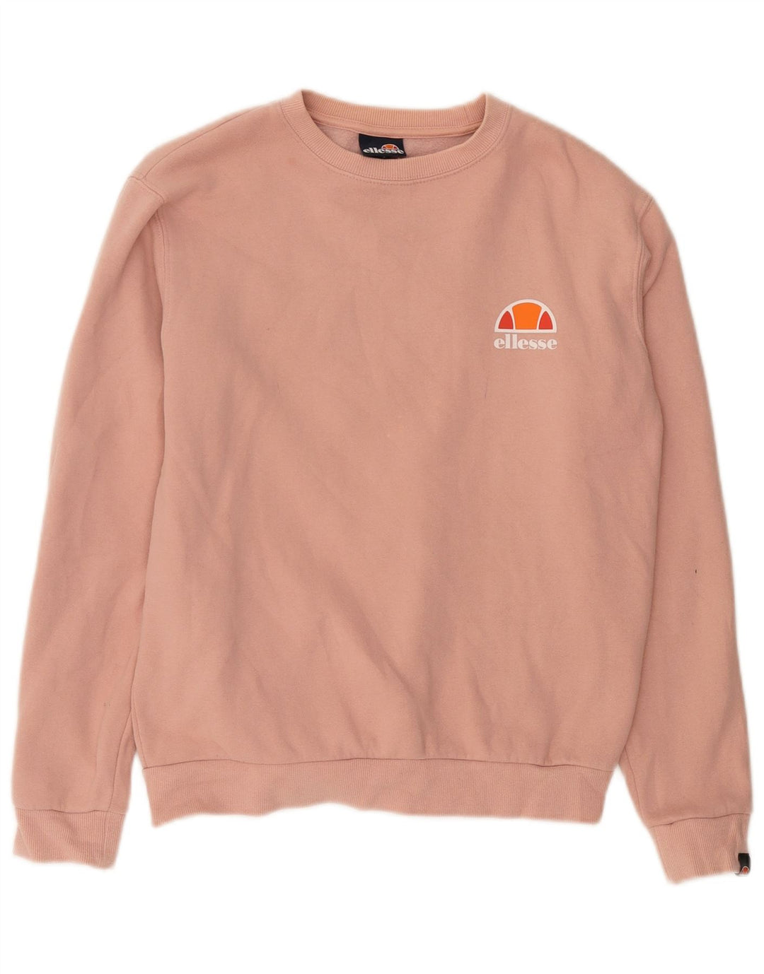 Felpa oversize da donna Ellesse, maglione UK 10, piccolo cotone rosa