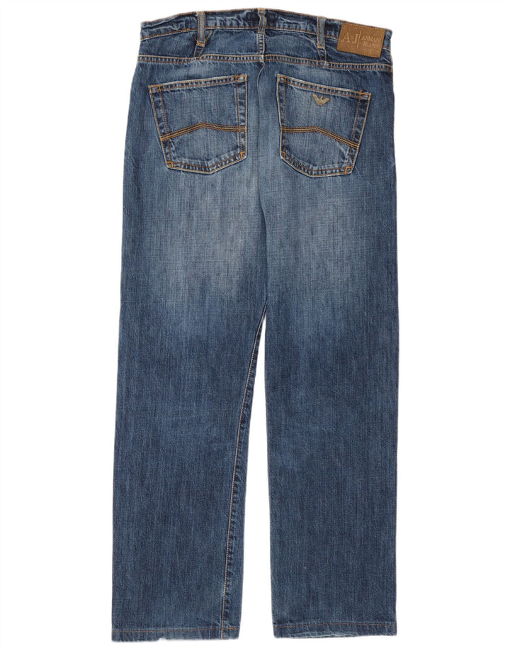 Jeans dritti da donna Armani W32 L29 Blu