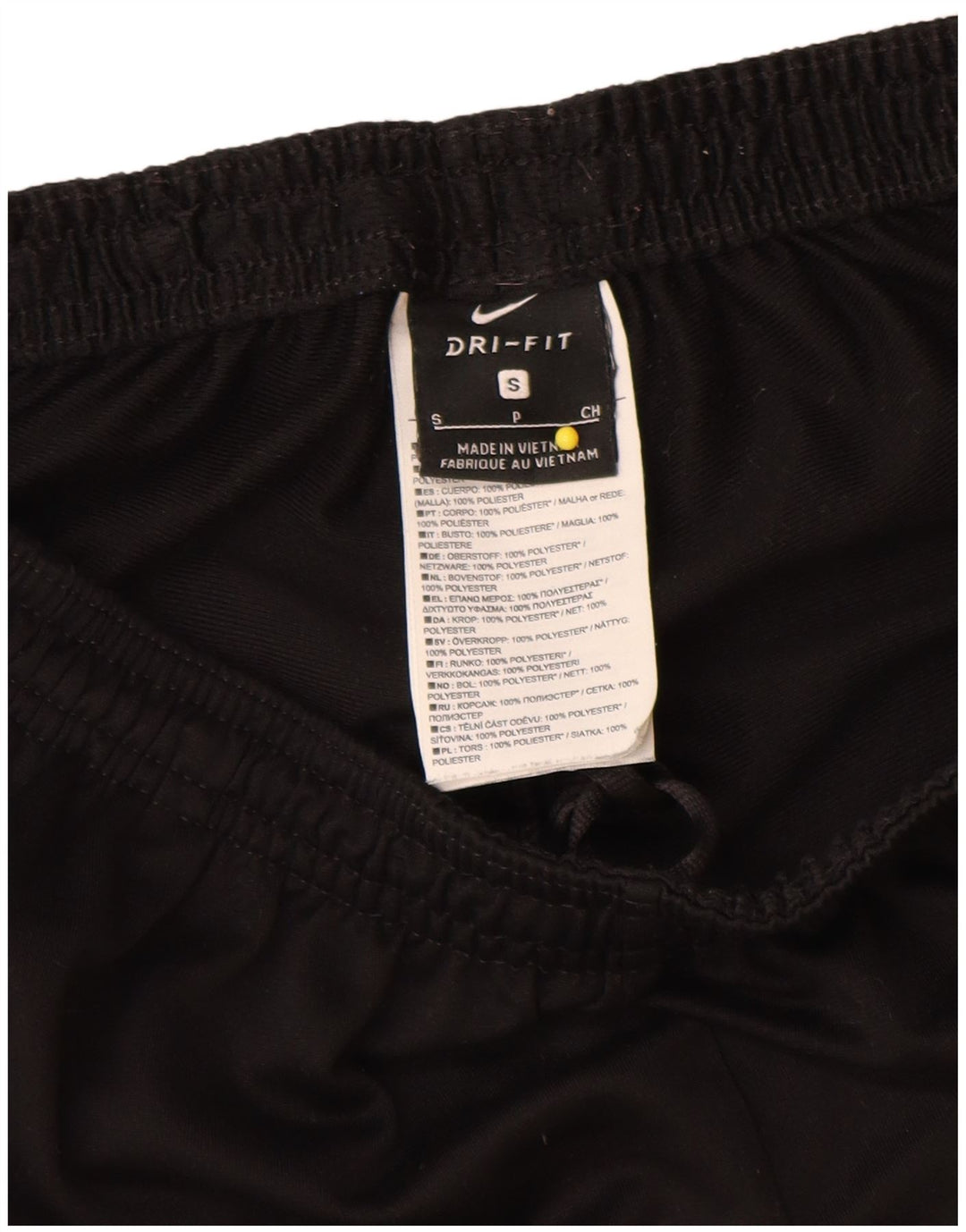 Pantaloni da tuta Nike Dri Fit da uomo, piccoli, in poliestere color block nero