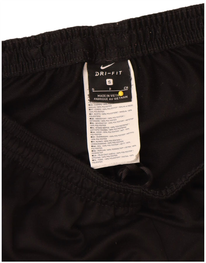 Pantaloni da tuta Nike Dri Fit da uomo, piccoli, in poliestere color block nero