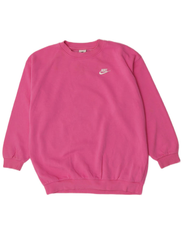 Felpa oversize Nike bambina 13-14 anni XL cotone rosa