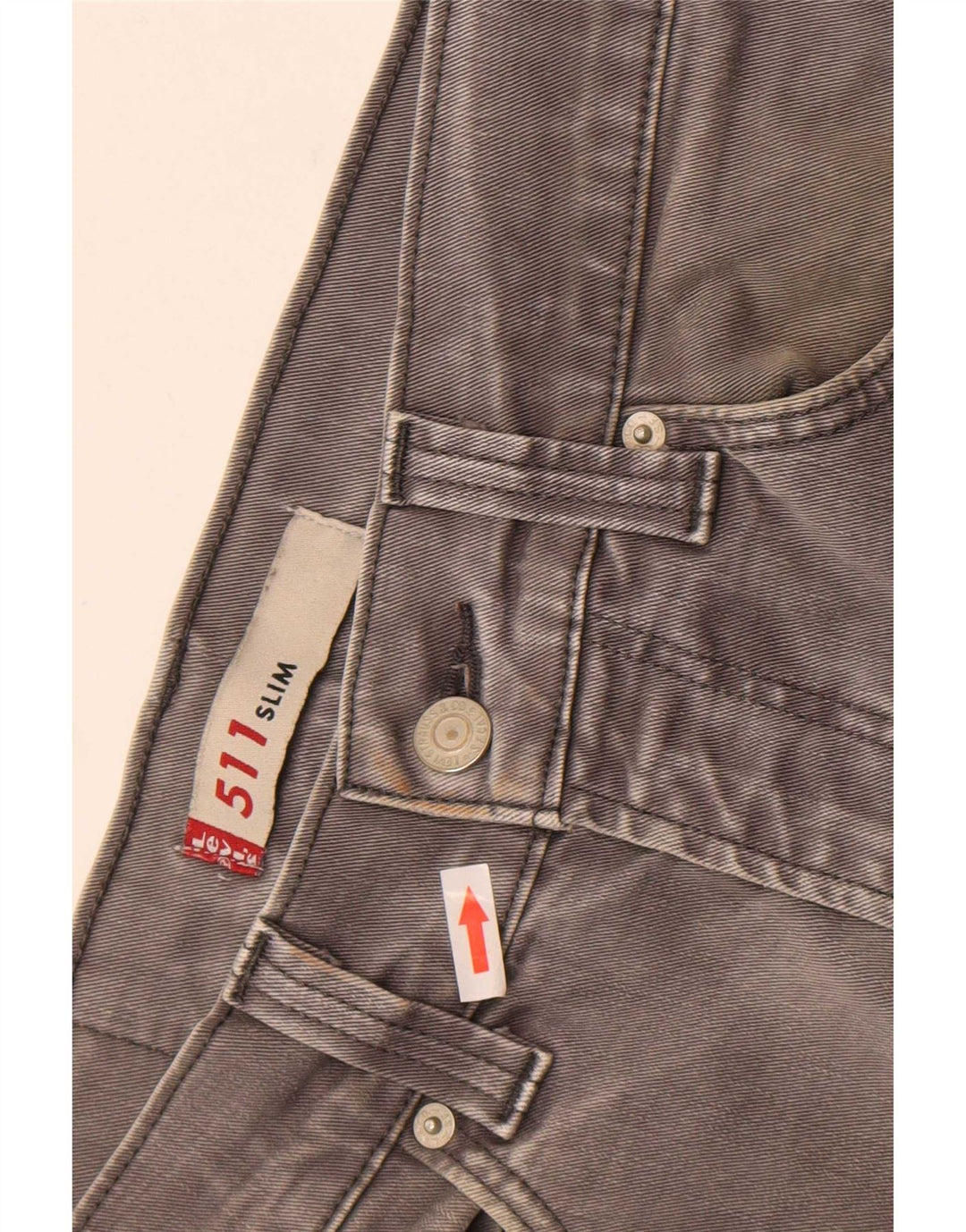 Jeans Levi's Uomo 511 Slim W30 L29 Cotone Grigio