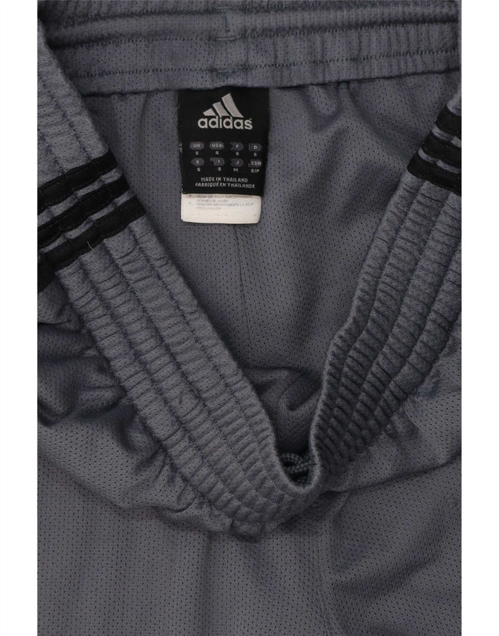 Pantaloncini sportivi da uomo Adidas piccoli in poliestere grigio