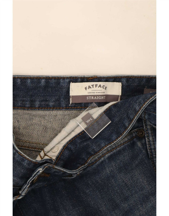 Jeans dritti da uomo Fat Face W34 L30 cotone blu