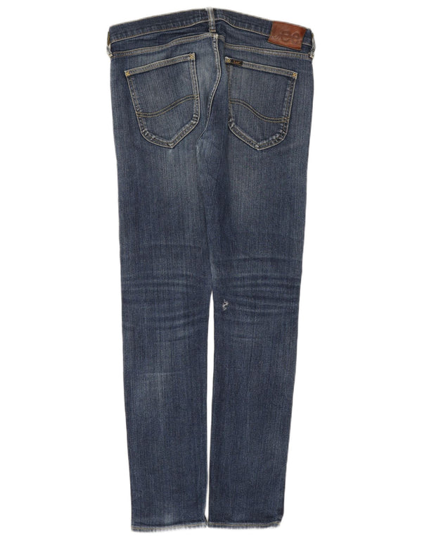 Lee Mens Luke Slim Tapered Jeans W33 L34 Blue Cotton