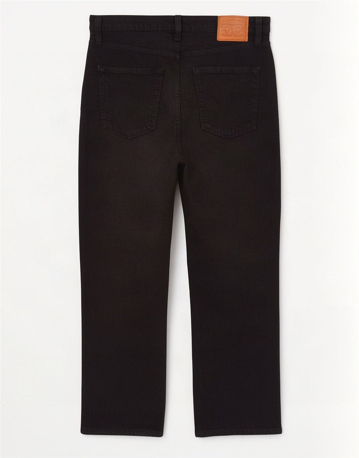 Jeans dritti Ribcage da donna Levi's W29 L27 cotone nero