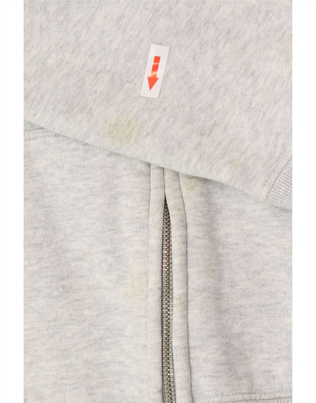 Maglione con cappuccio e zip grafica da donna Gap grande in cotone grigio
