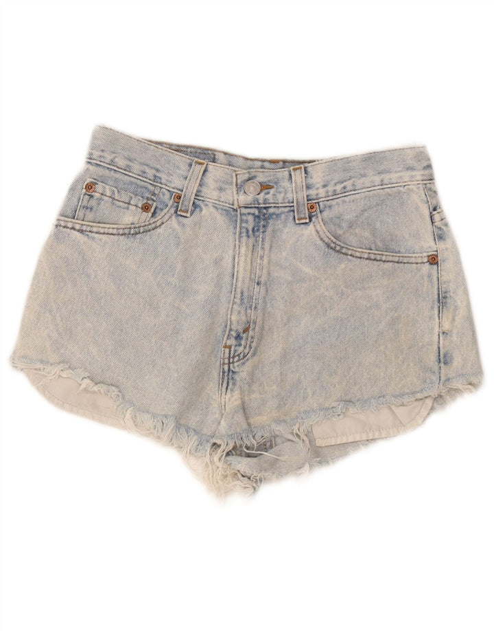 Levi's Womens 512 Denim Slim Fit Hot Pants US 6 Medium W26 Cotone Blu