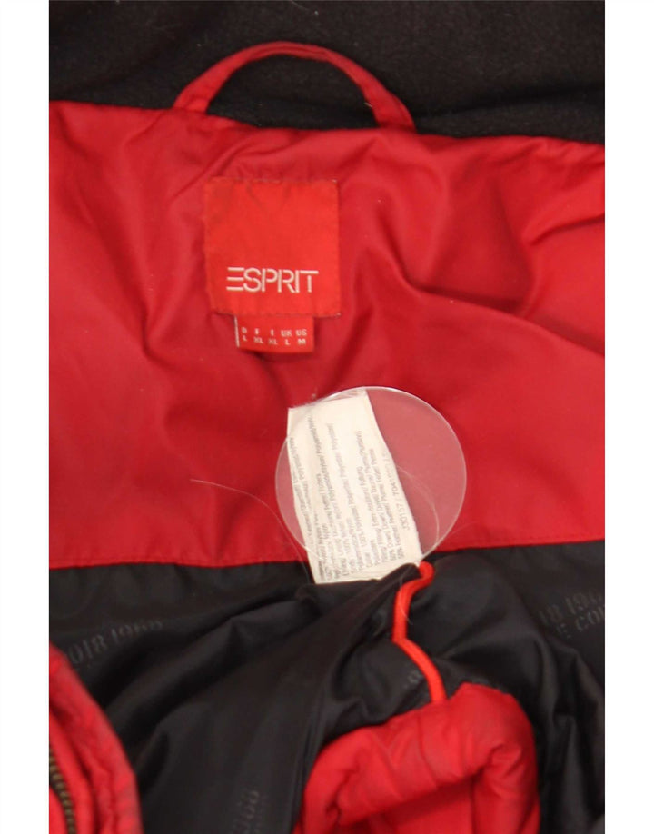 Giacca imbottita da uomo Esprit UK 40 grande nylon rosso