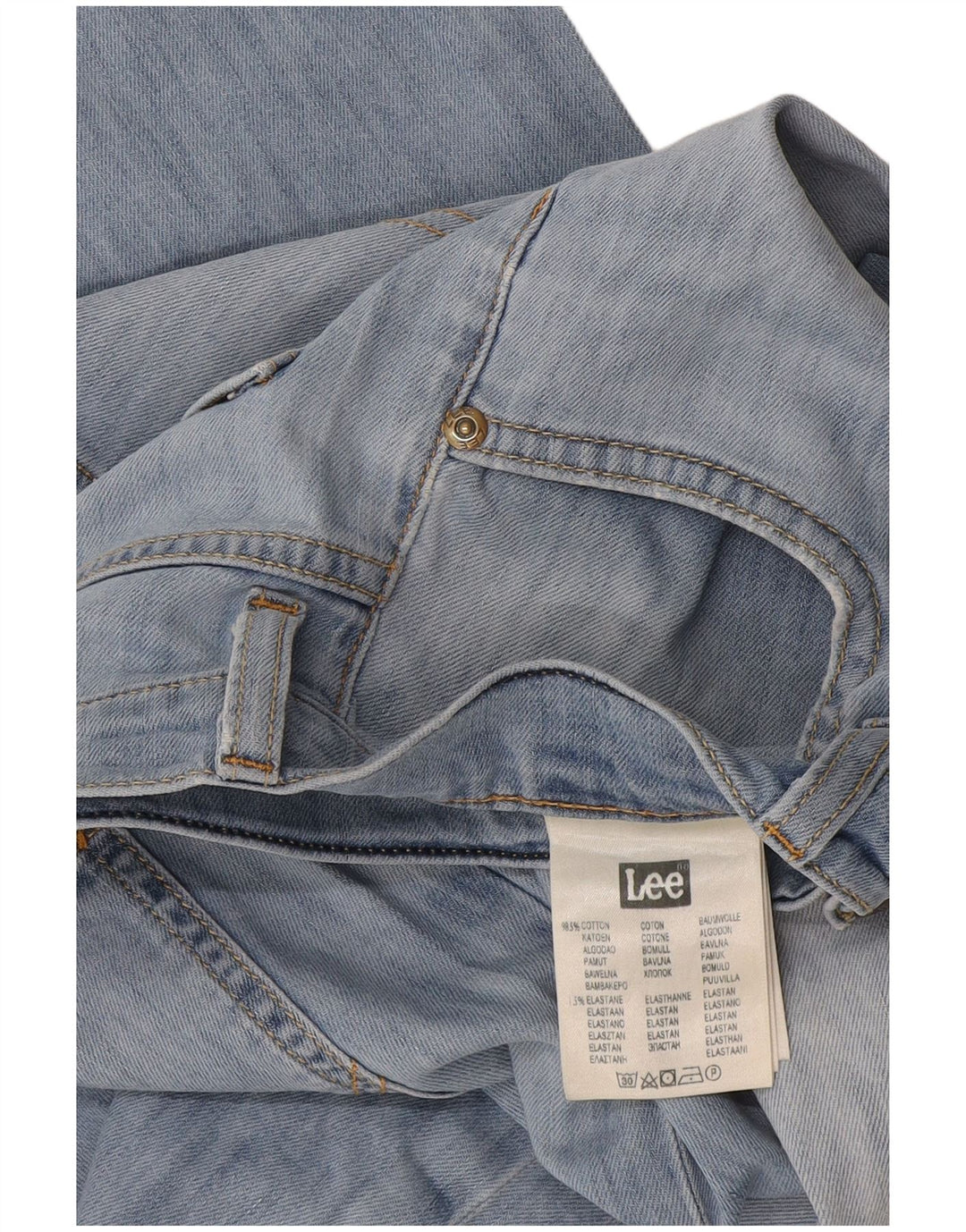 Jeans slim da donna Lee W31 L34 cotone blu