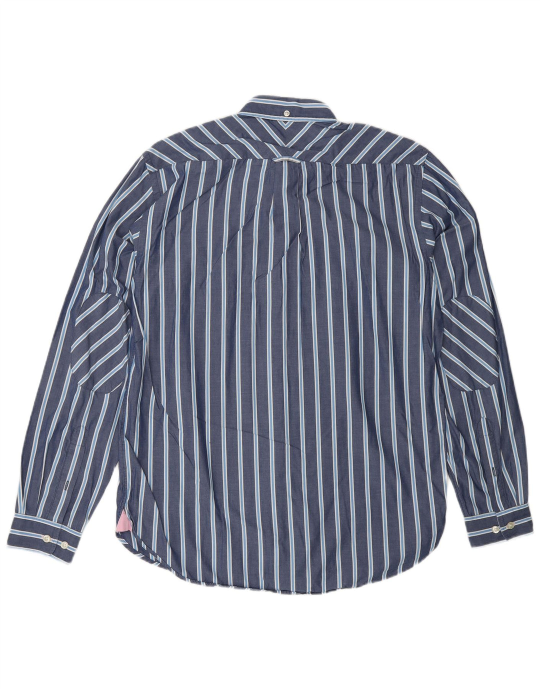 GANT Mens Regular Fit Shirt Small Navy Blue Striped Cotton