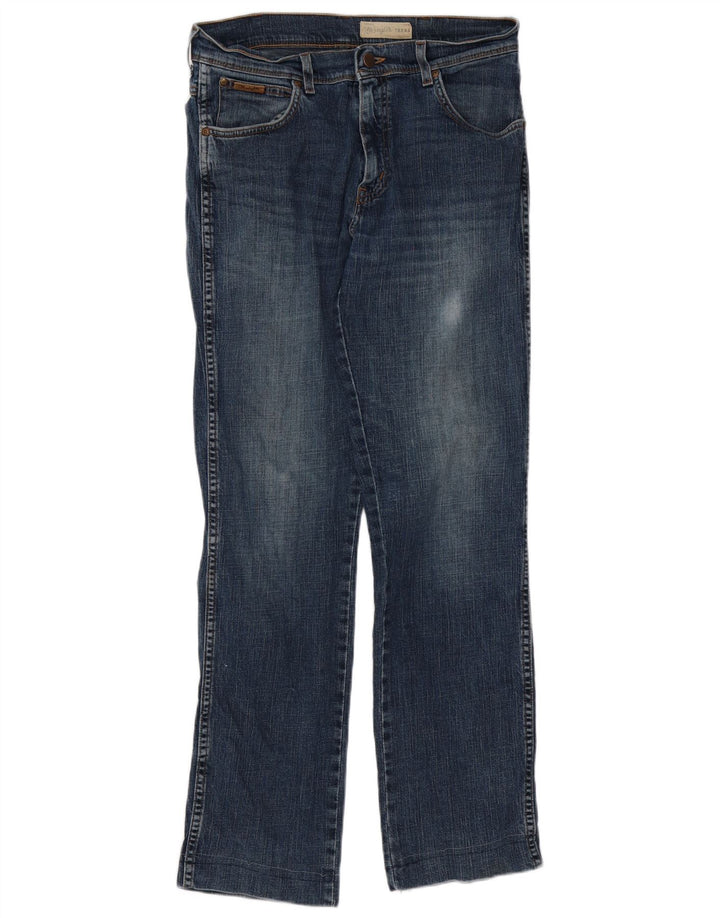 Jeans dritti da uomo Wrangler Texas W32 L34 cotone blu