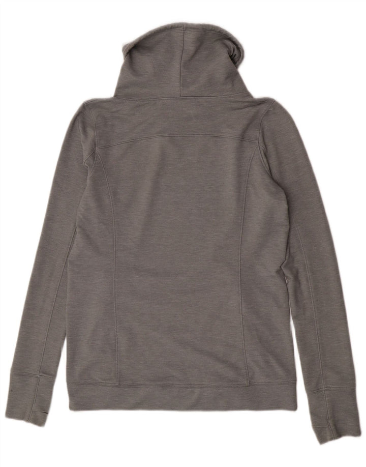 Felpa da donna Under Armour con collo alto, maglione UK 14 grigio medio chiazzato