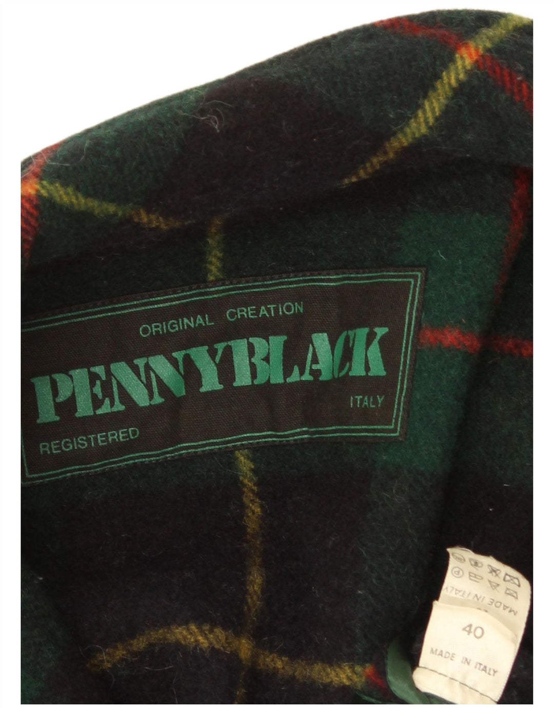 Giacca blazer da donna vestibilità ampia Penny Black IT 40 piccolo lana a quadri verdi