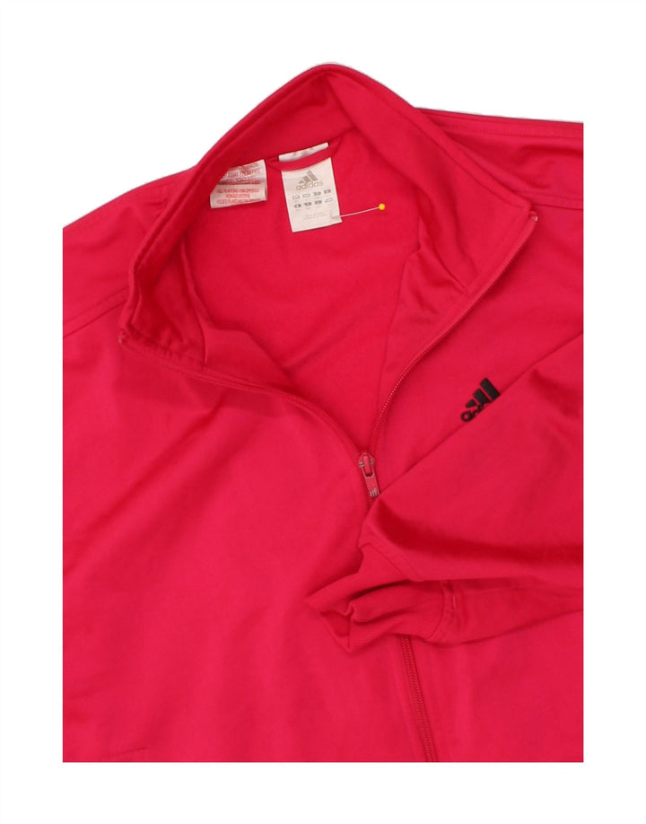 ADIDAS Girls Tracksuit Top Jacket 13-14 Years XL Pink Polyester Vintage Adidas and Second-Hand Adidas from Messina Hembry 