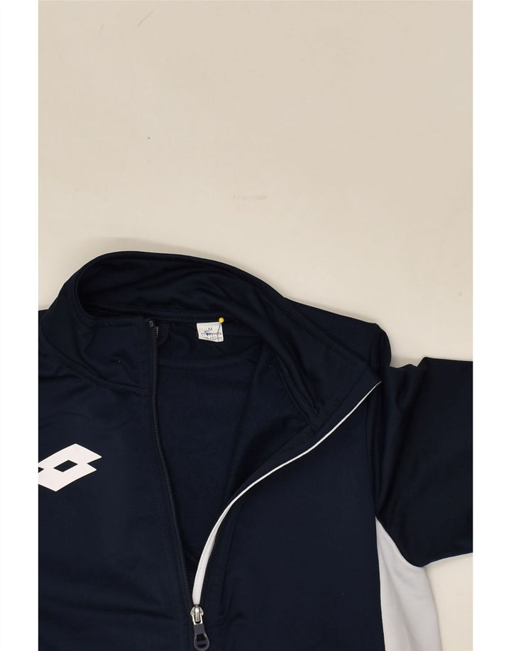 LOTTO Boys Tracksuit Top Jacket 11-12 Years Medium Navy Blue Colourblock | Vintage Lotto | Thrift | Second-Hand Lotto | Used Clothing | Messina Hembry 