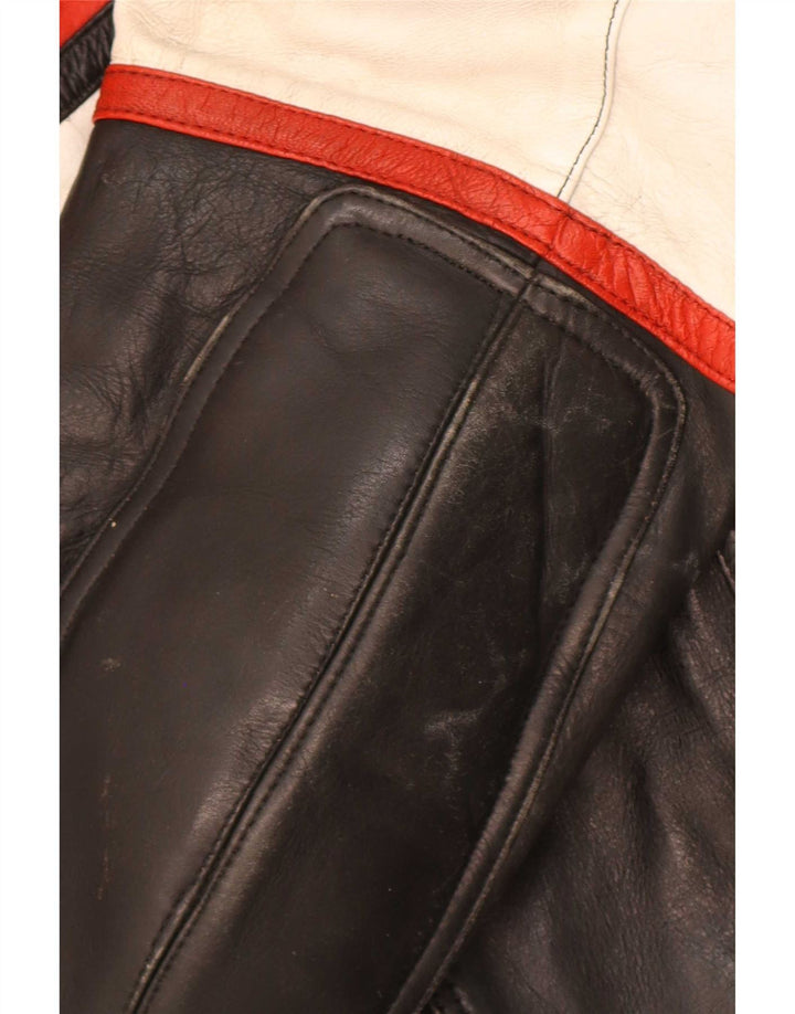 Giacca da pilota da uomo Sportex IT 44 XS in pelle nera color block