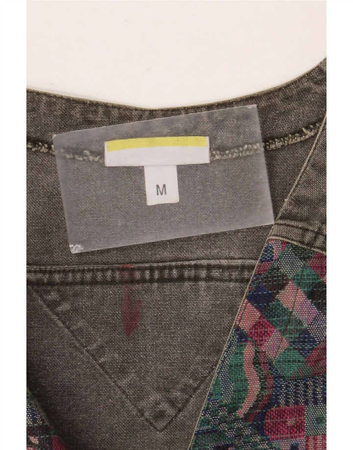 Gilet da uomo SALEWA in cotone geometrico grigio medio