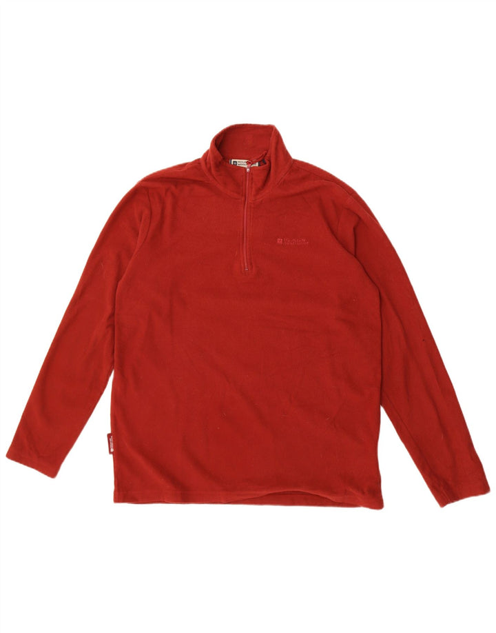 Maglione in pile da uomo con collo con zip Mountain Warehouse UK 12 Medium Maroon