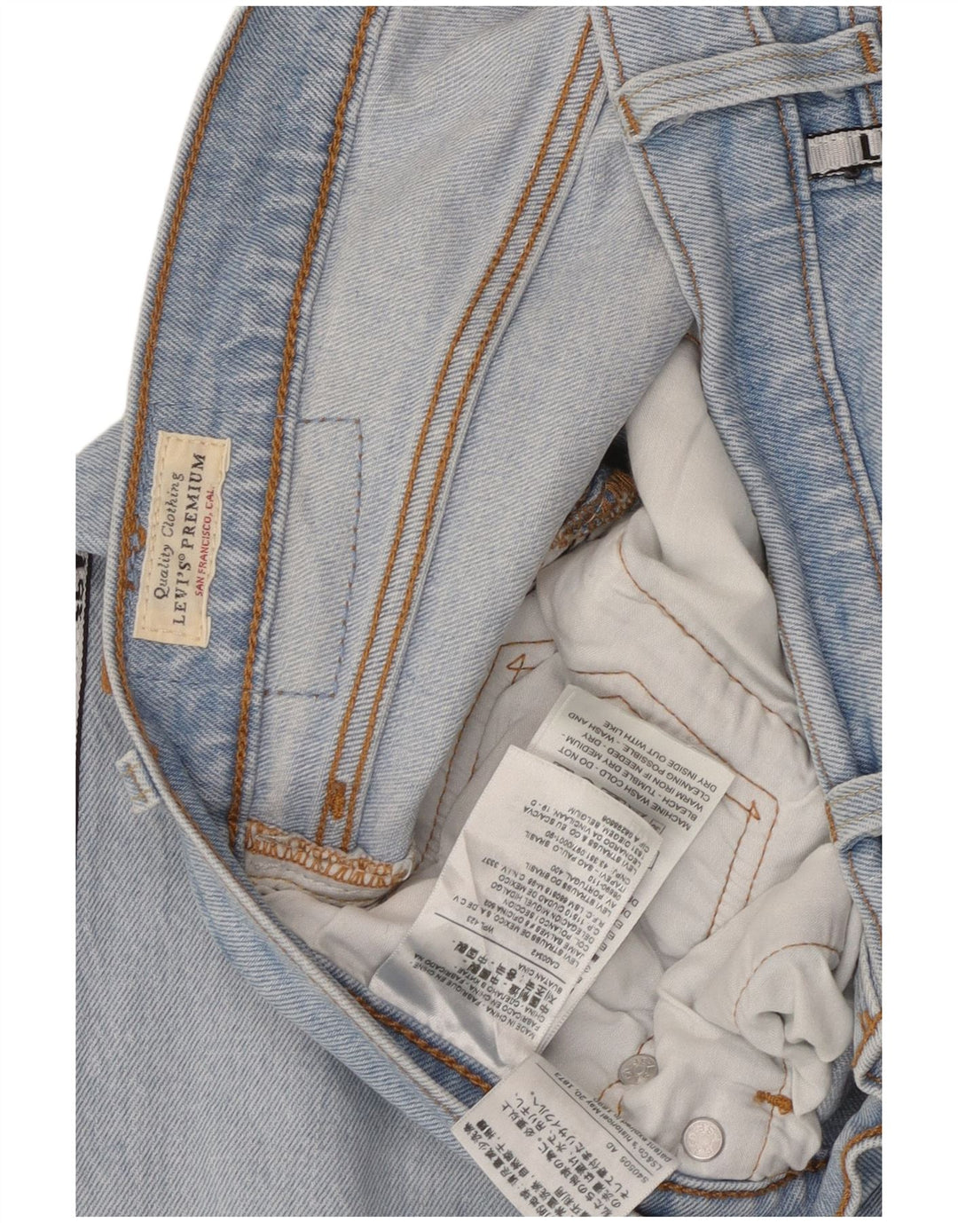 LEVI'S Jeans dritti con grafica 501 da uomo W31 L28 cotone blu
