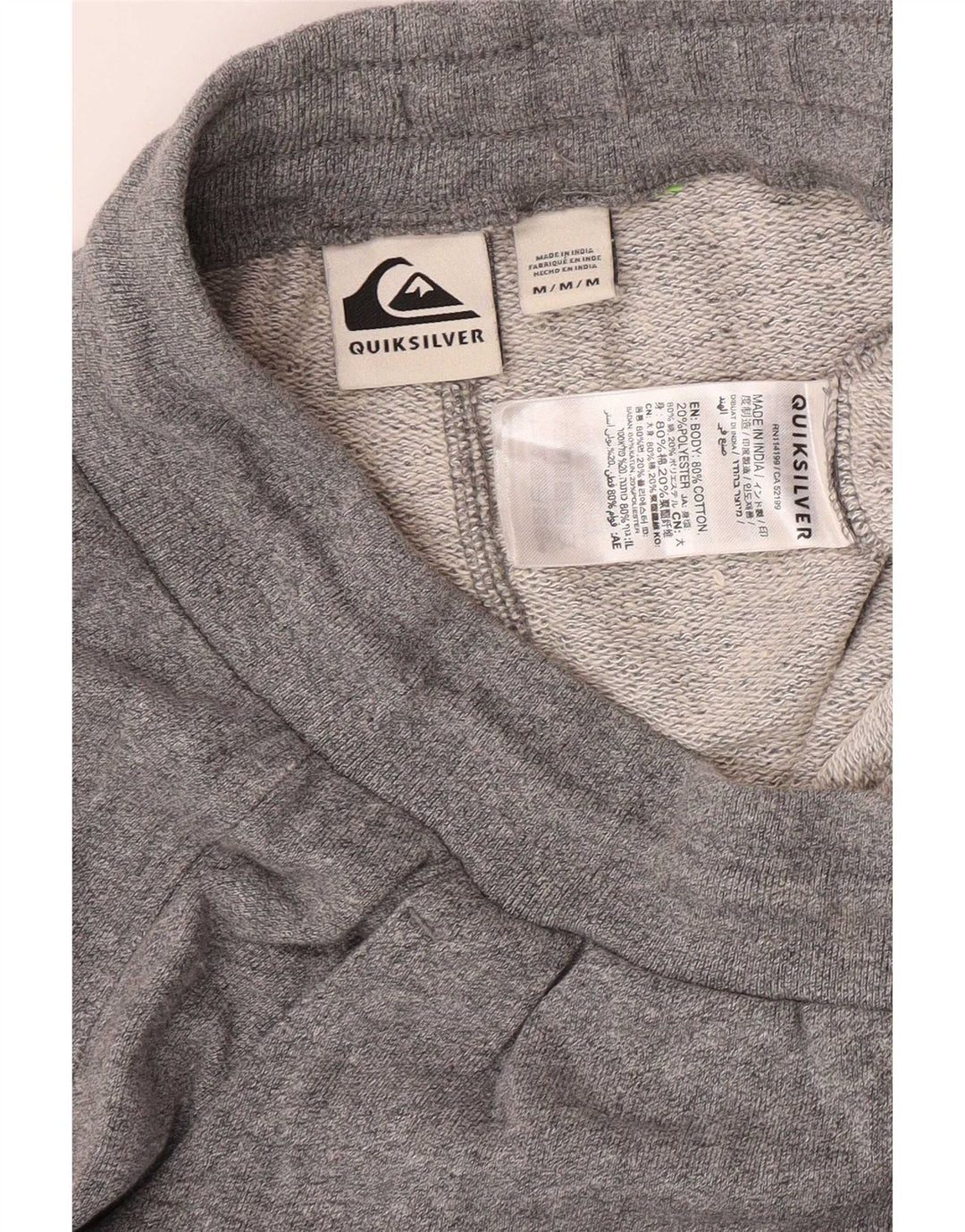 Pantaloni da tuta da donna Quiksilver Joggers in cotone grigio medio