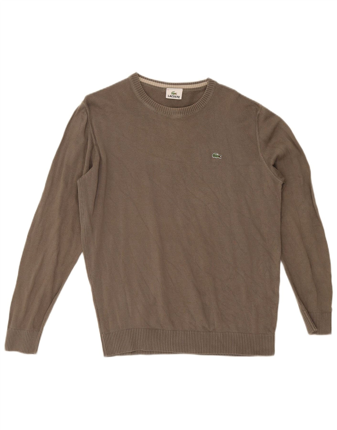 Maglione maglione girocollo da uomo Lacoste taglia 5 grande kaki