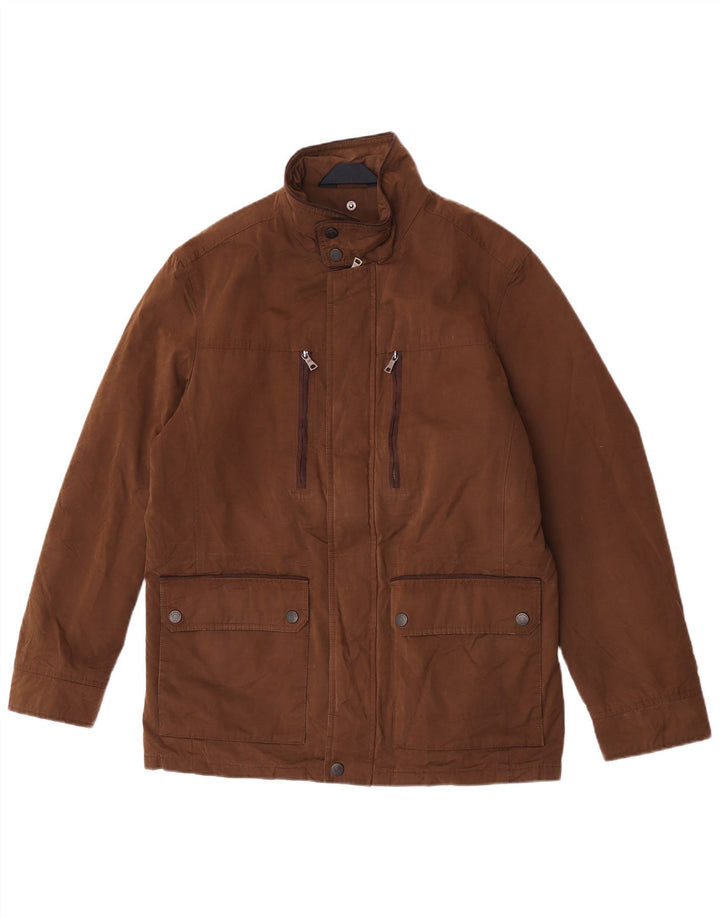 Giacca multiuso da uomo Marks & Spencer UK 38 Cotone marrone medio