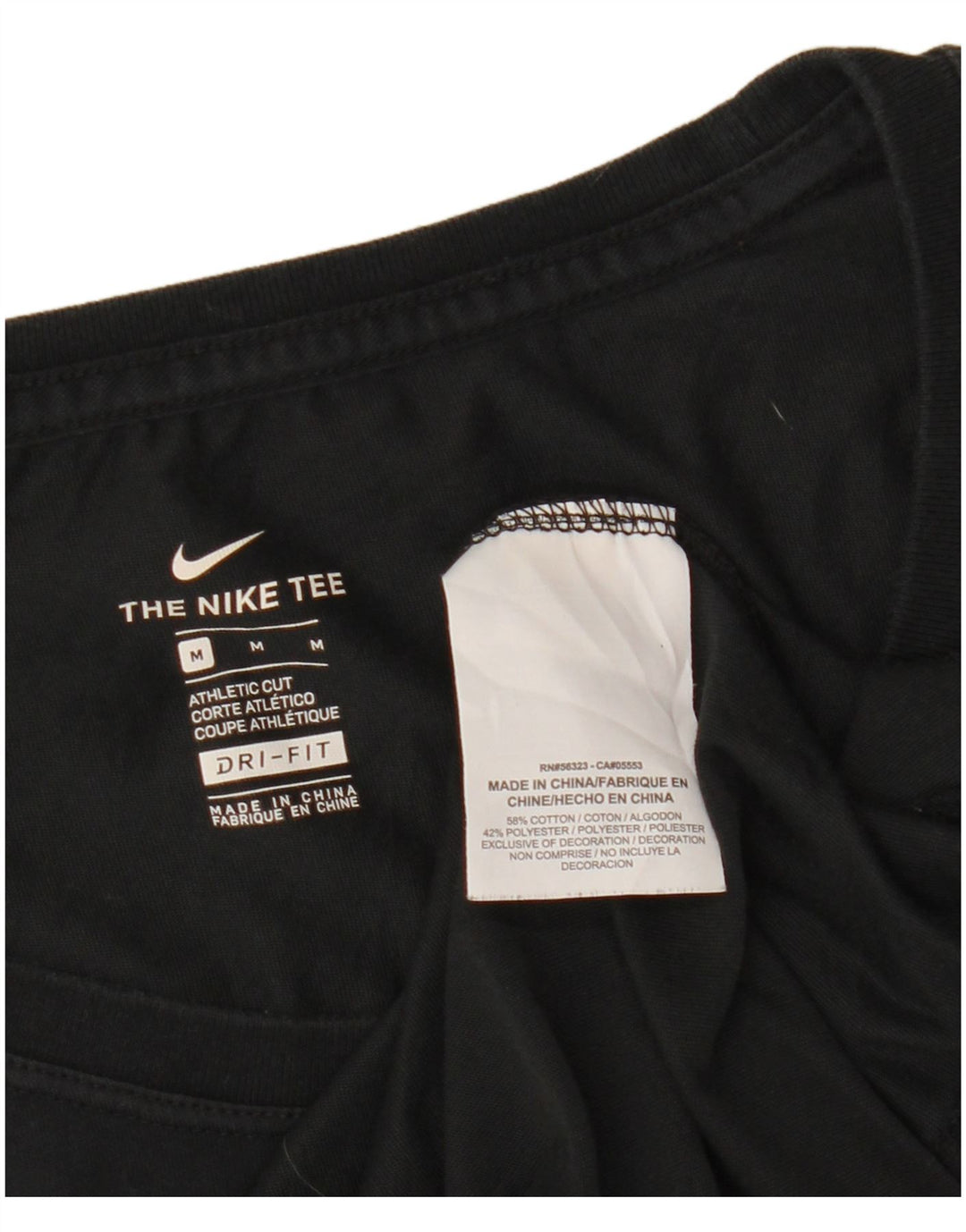 NIKE T-shirt grafica da donna Colorado Spirit Top UK 12 cotone nero medio