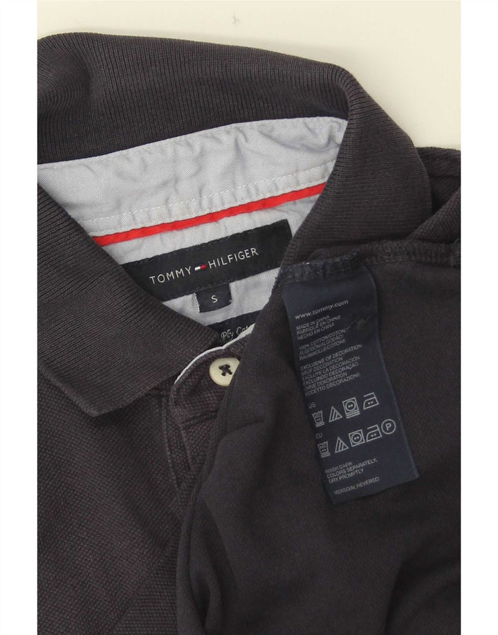 Polo da uomo Tommy Hilfiger piccola in cotone blu navy