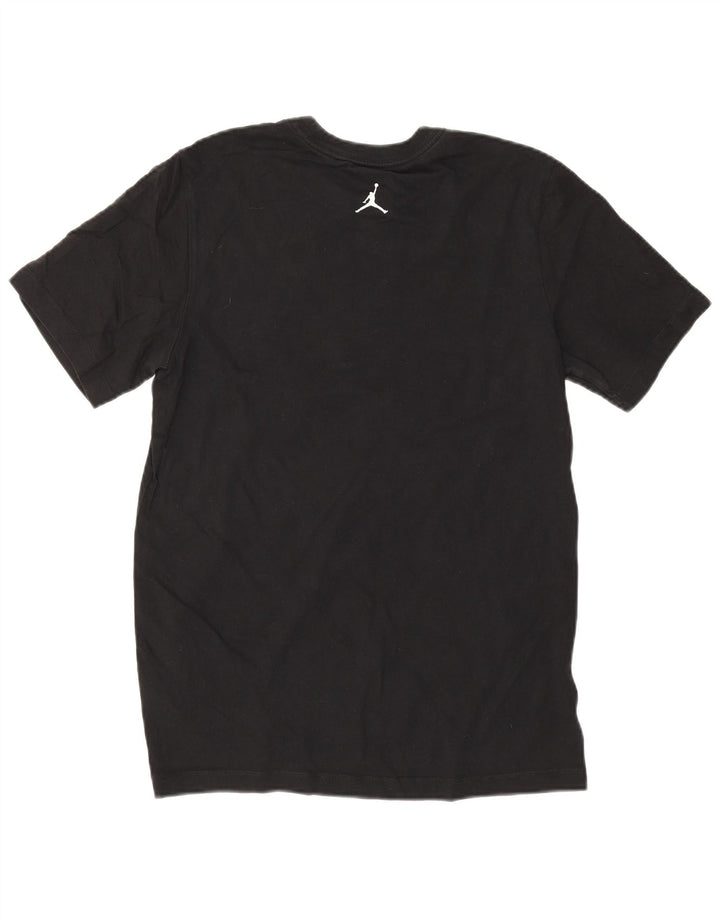 T-shirt grafica da uomo Jordan Top piccola in cotone nero