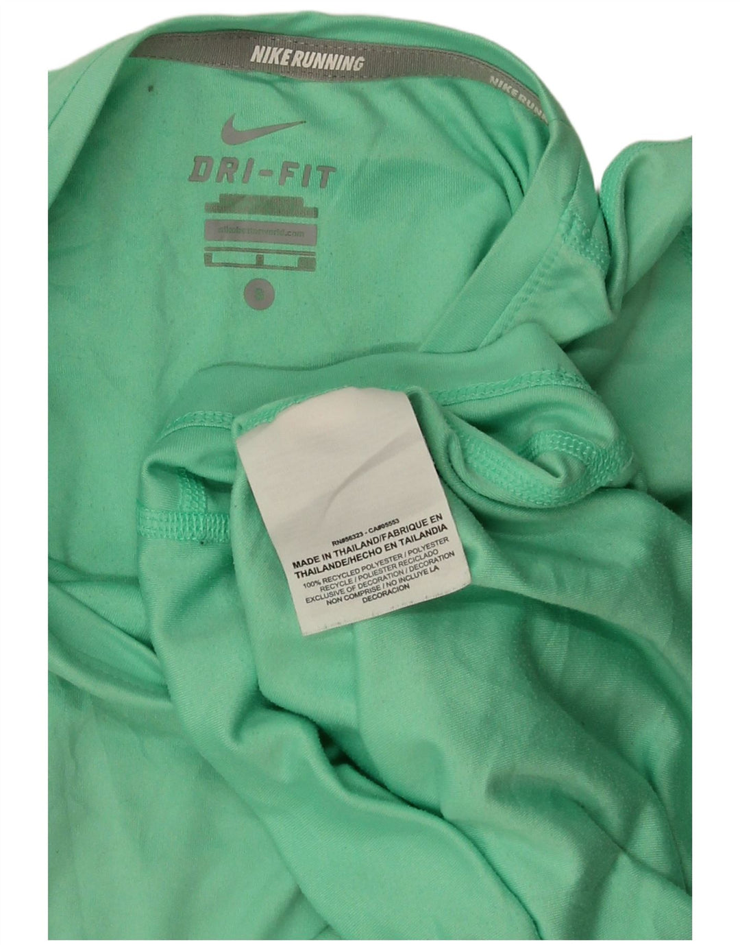 T-shirt NIKE da donna Dri Fit Top UK 10 Small verde poliestere