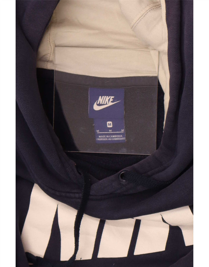 Felpa con cappuccio grafica Nike da uomo medio blu navy