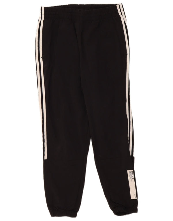 Pantaloni da tuta da uomo Adidas Crop Pantaloni da jogging Medio Nylon nero