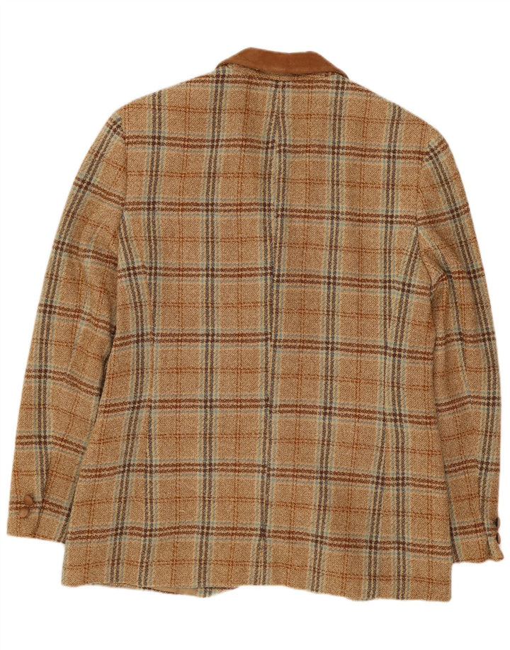 Giacca blazer a 3 bottoni da donna Misstwidd IT 44 Check beige medio