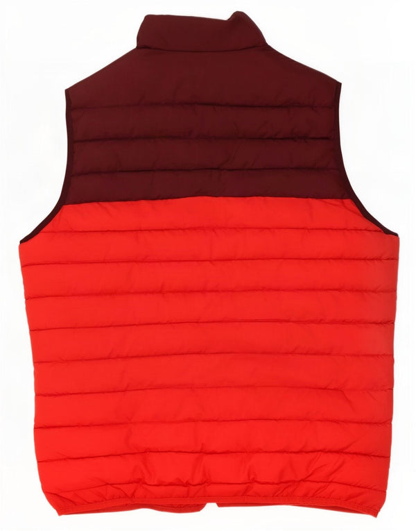 Gilet imbottito da uomo Jack & Jones UK 36 Small Rosso Colourblock Poliestere