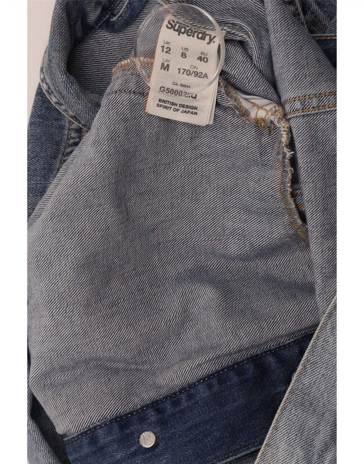 Giacca di jeans da donna Superdry UK 12 Blu medio Cotone