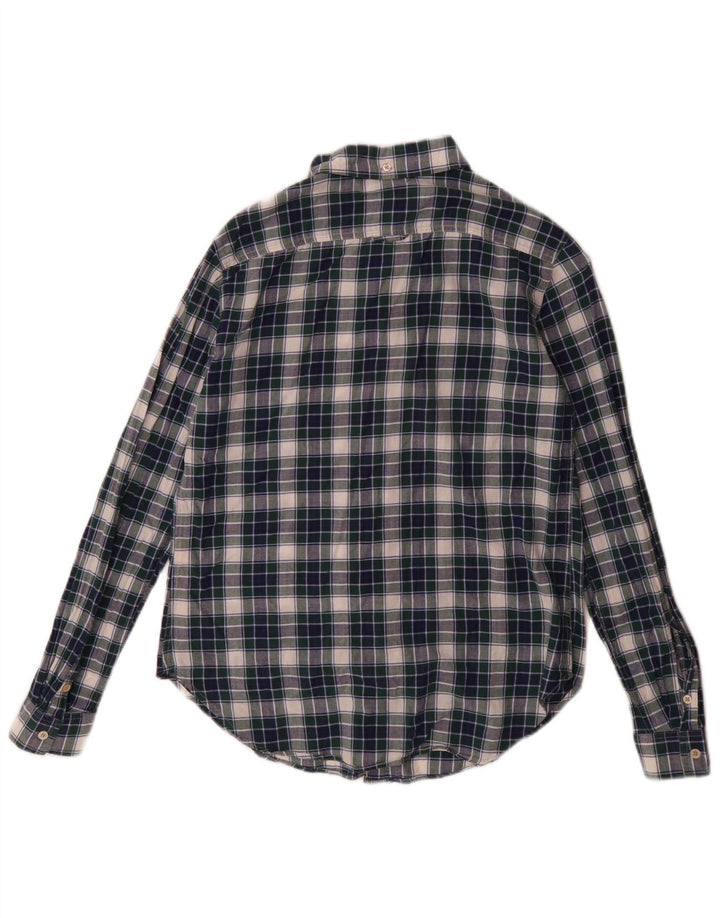 Camicia da donna vestibilità ampia Massimo Dutti EU 36 piccolo cotone scozzese blu
