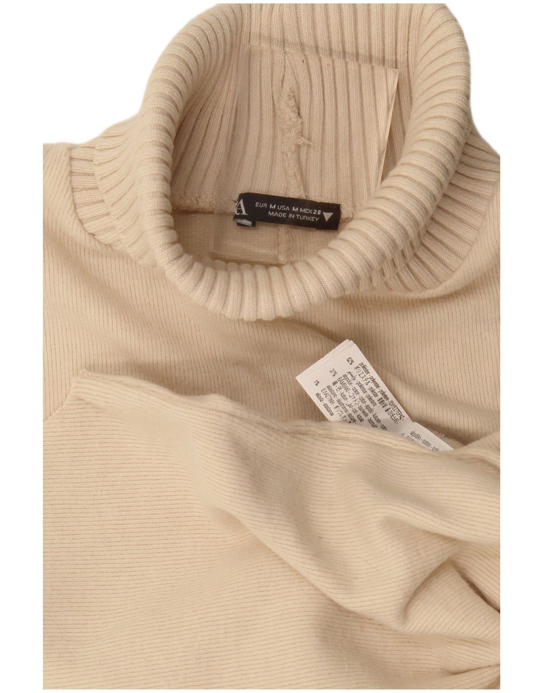 Canotta canotta da donna Zara UK 14 Poliestere beige medio