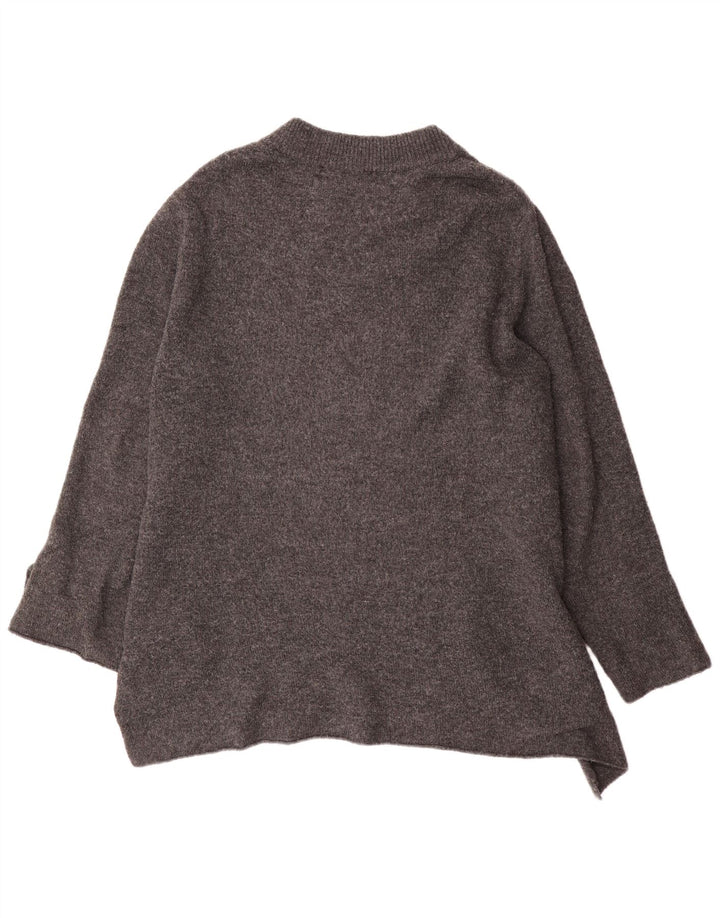 Maglione girocollo oversize da donna, girocollo, oversize, Zara, UK 10, piccolo, grigio
