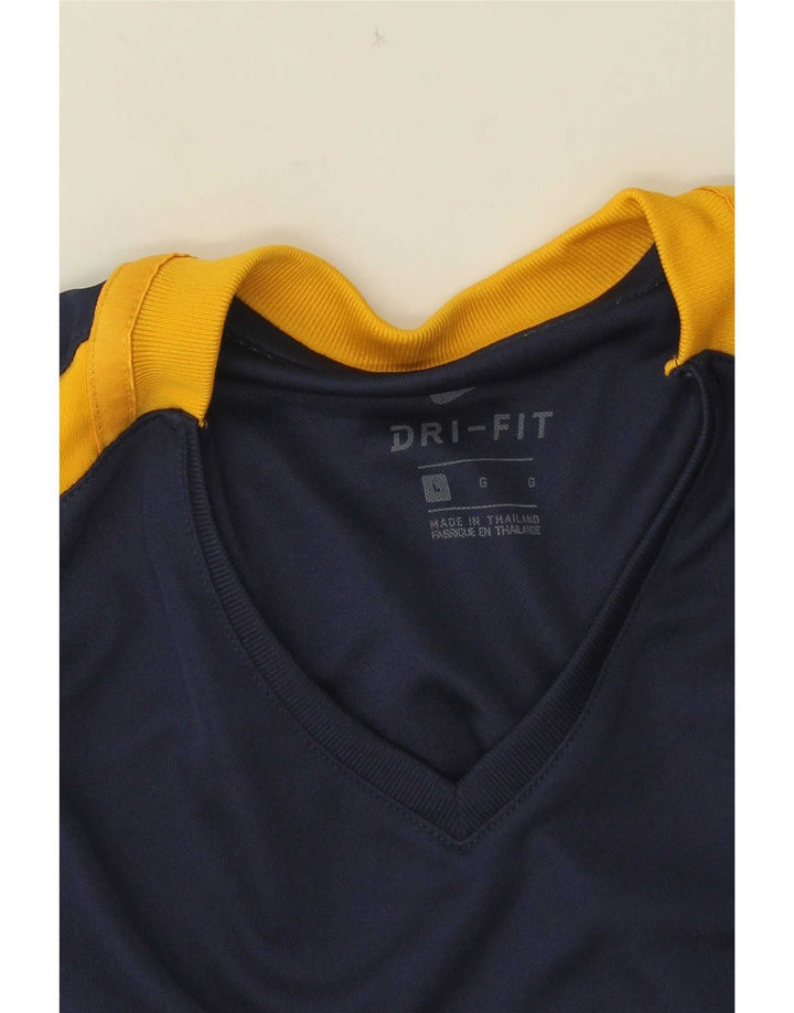 T-shirt Nike Dri Fit da uomo, taglia grande, color block blu navy